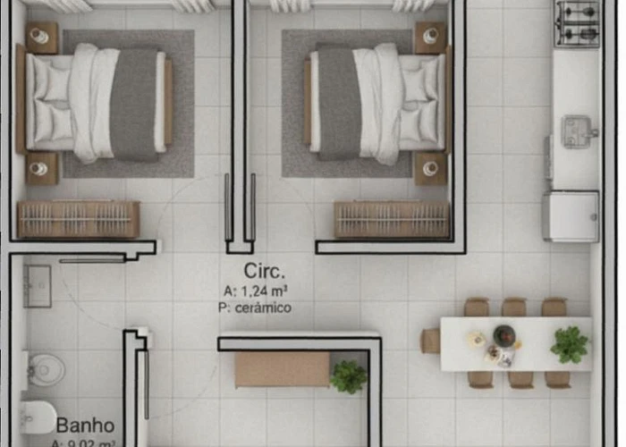 Casa 3 Quartos em Desbravador - 120m² em Chapecó - foto 3