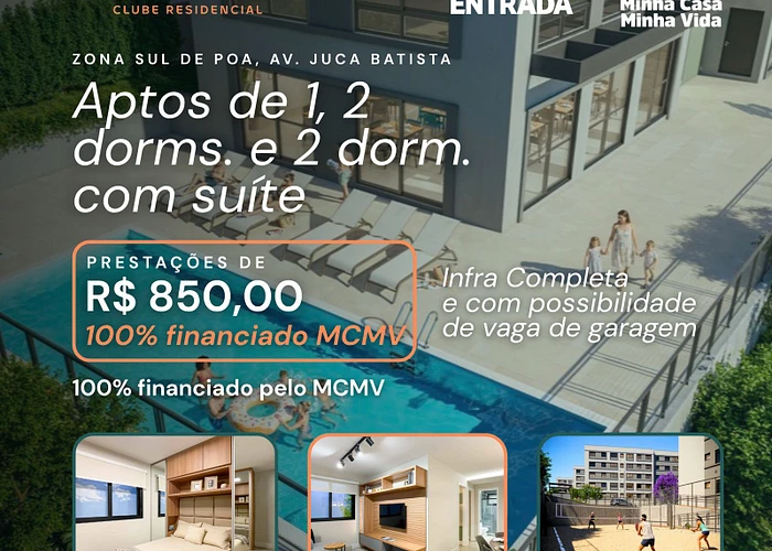 Apartamento 2 Quartos com Suíte em Hípica - 51m² - foto 2